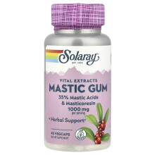 Solaray, Mastix-Gummi, 1.000 mg, 45 VegCaps (500 mg pro Kapsel)