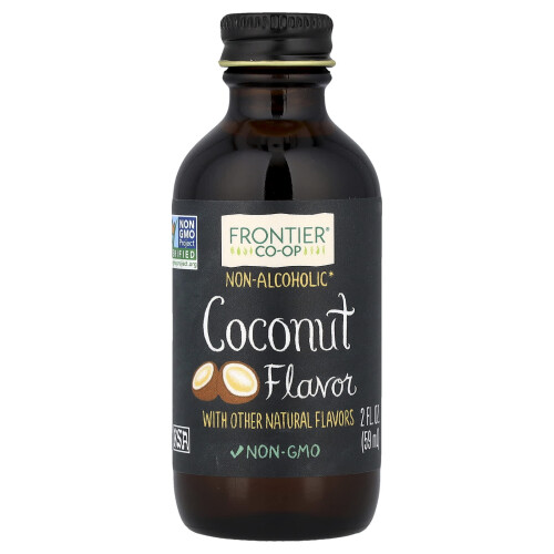 Frontier Co-op, Sabor de Coco, No Alcohólico, 2 fl oz (59 ml)