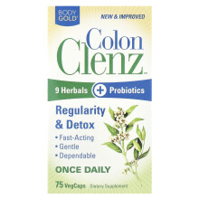 BodyGold, Colon Clenz, 75 VegCaps