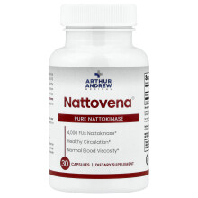 Arthur Andrew Medical, Nattovena, Pure Nattokinase, 30 Capsules