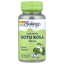 Solaray, Echtes Kraut, Gotu Kola, 450 mg, 100 VegCaps