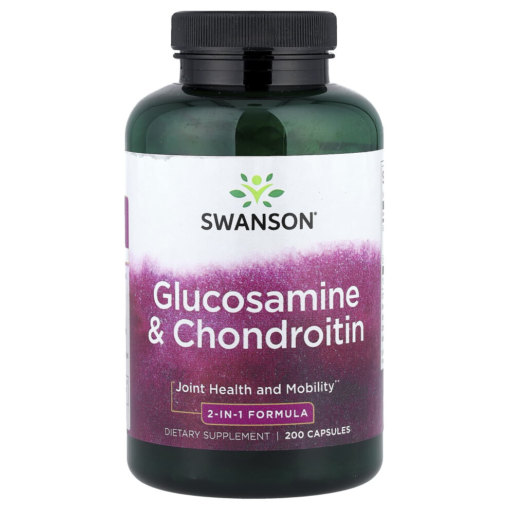 Swanson , Glucosamine & Chondroitin, 200 Capsules