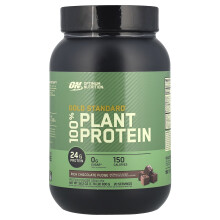 Optimum Nutrition, Gold Standard 100% Plant Protein, Rich Chocolate Fudge, 1.76 lb (800 g)