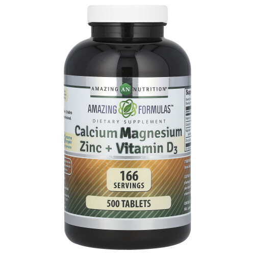 Amazing Nutrition, Amazing Formulas, Κάλιο Μαγνήσιο Σίδηρος + Βιταμίνη D3, 500 Τάμπλες