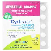 Boiron, Ciclase Crampas, Comprimidos Meltaway, Sem Sabor, 60 Comprimidos Meltaway