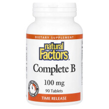 Natural Factors, Vollständiges B, 90 Tabletten