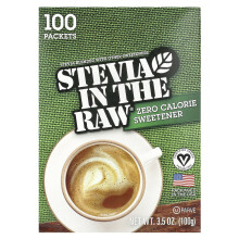 In the Raw, Stevia In The Raw, Dolcificante senza Calorie, 100 Pacchetti, 3,5 oz (100 g)