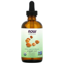NOW Foods, Rozwiązania, Oczyszczony Organiczny Olej Arganowy, 4 fl oz (118 ml)