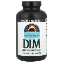 Source Naturals, DIM (Diindolylmethane), 100 mg, 180 Tabletten
