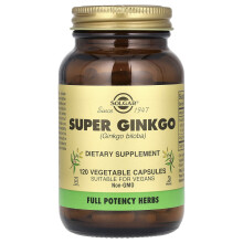 Solgar, Ginkgo Super, 120 Cápsulas Vegetales