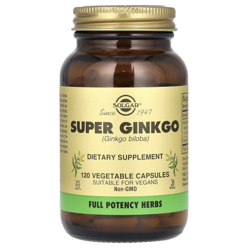 Solgar Solgar, Super Ginkgo, 120 Kasvikapseli
