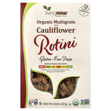 NOW Foods Ekologisk Multigrain och Blomkål Rotini, Glutenfritt, 8 oz (227 g)