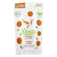 Stevita Naturals, Naturals, Suikervrij Hard Candy, Outrageus Oranje, 3 oz (85 g)