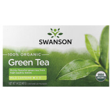 Swanson, 100% Ekologisk Grön Te, 20 Teveckor, 1.4 oz (40 g)