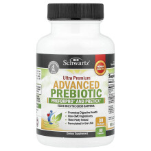 BioSchwartz, Ultra Premium Avancerad Prebiotikum, 60 kapslar