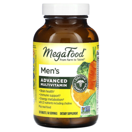 MegaFood, Mannen's Geavanceerd Multivitamine, 120 Tablets