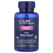 Life Extension, Women's Health, Daily PMS Relief, 60 Vegetarian Capsules