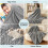 Queen Fleece Throw Blanket 90x90 in Grey 4