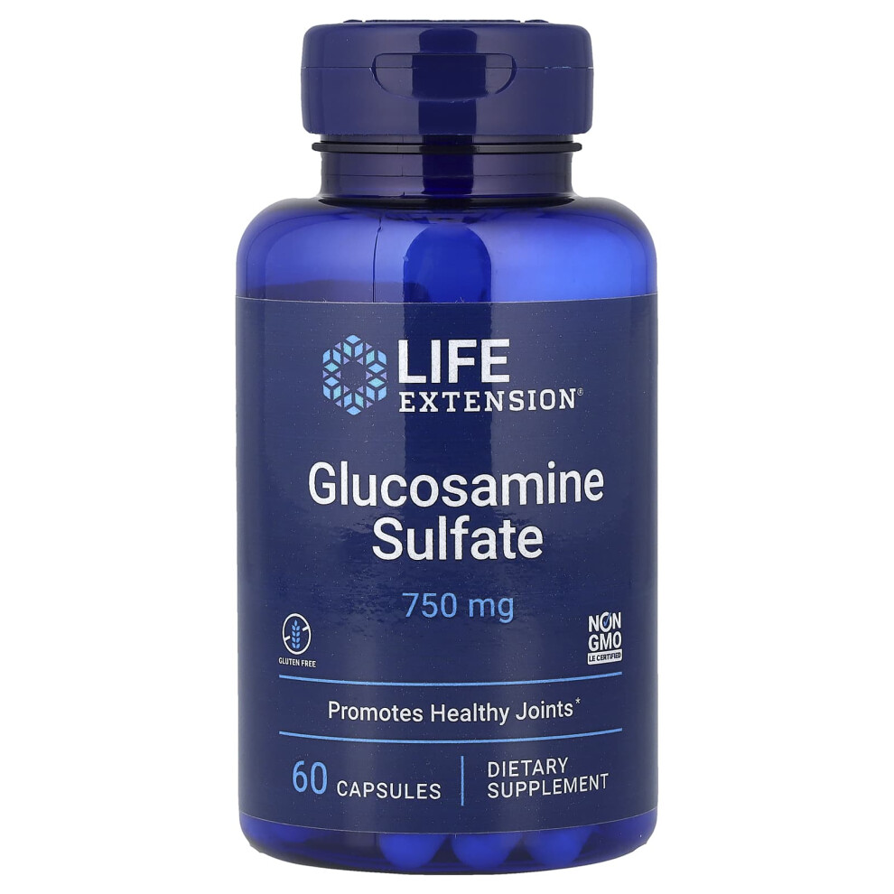 Life Extension , Glucosamine Sulfate, 750 Mg, 60 Capsules