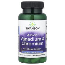 Swanson, Albion Vanadín & Chrom, 60 Veggie Capsulí