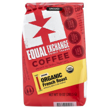 Equal Exchange, Ökógi Kávé, Porítva, Francia Roast, 10 oz (283.5 g)