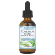 De La Cruz, Haar & Scalp Olie, Rozemarijn Munt, 2 fl oz (59 ml)