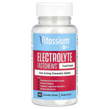 Vitassium, Elektrolyt-FastChewsÆ, Fruchtgelee, 60 Kau-Gewürmchen