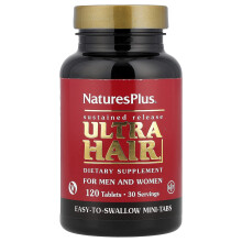 NaturesPlus, Ultra Hajas, Férfiaknak és Nőknek, 120 Tabletta