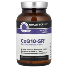 Quality of Life, CoQ10-SR, 100 mg, 60 Vegicaps