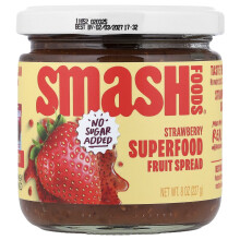 Molho de Frutas de Superalimento Smash Foods, Morango, 8 oz (227 g)