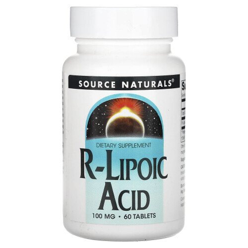Source Naturals, R-Lipoïdezuur, 100 mg, 60 Tablets