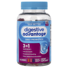 Schiff, Digestive AdvantageÆ, Daglig Probiotikgummi, Superfrukt Blending, 90 Gummi