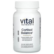 Vital Nutrients, Kortisol Balance, 30 Vegan Kapsler