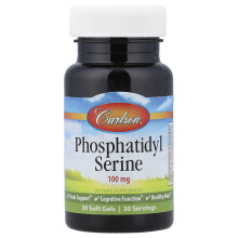 Carlson, Fosfatidylserine, 100 mg, 30 Zachte Gelcapsules