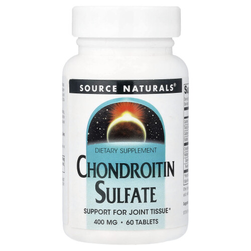 Source Naturals, Chondroityn Sulfat, 400 mg, 60 Tabletek