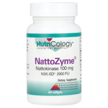 Nutricology, NattoZyme Nattokinase, 100 mg (2,000 FU), 60 Bløde kapsler
