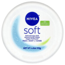 Nivea, Soft, Cremalosa Idratante con Olio di Jojoba & Vitamina E, 6.8 oz (192 g)
