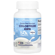 Vitamatic, Füves Takarmányozott Bovin Kólastrum, 120 Vegetáriánus Kapszula (500 mg per Kapszula)