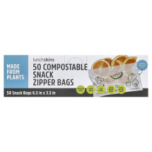 Lunchskins, Kompostoitavat Snack Zipper Pussit, 50 Pussia