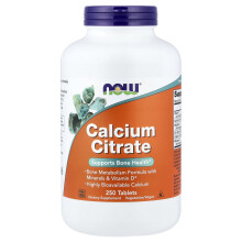 NOW Foods, Calcium Citrat, 250 Tabletter