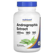 Nutricost, Andrographis Extrakt, 450 mg, 180 Kapszula
