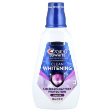 Crest, 3D Biały, Multi-Care Clean Whitening Mouthwash, Glamorous White, Radiant Mint , 32 fl oz (946 ml)
