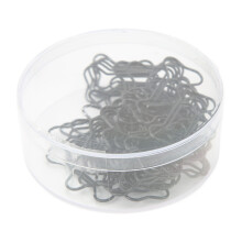 Secure Grip Sturdy Paper Clips Vinyl Coated Multi-Function Prevent Scratching Organizing Tool Slip Resistant Black Metal