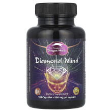 Dragon Herbs, Diamond Mind, 500 mg, 100 Kapslar