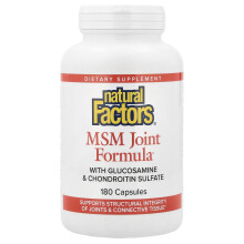 Natural Factors, MSM-Gelenkfibel mit Glukosamin & Chondroitin-Sulfat, 180 Kapseln