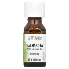 Aura Cacia, Aceite Esencial Puro, Palmarosa, 0.5 fl oz (15 ml)