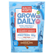 Healthy Heights, Grow Daily, Whey Eiwit & Voedingsmix, Voor Kinderen 3+, Chocolate, 21,7 oz (616 g)