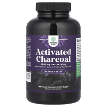 Nature's Craft, Aktivkohle, 180 Veggie-Kapseln (400 mg pro Kapsel)