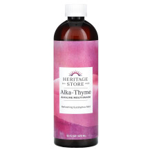 Heritage Store, Alka-Thyme, Wodę do Zębów, Odświeżająca Eukaliptus Cytrynowy, 16 fl oz (473 ml)