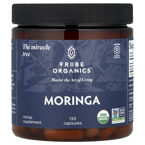 Tribe Organics, Μορίγγα, 120 Φύλλα (600 mg ανά Φύλλο)